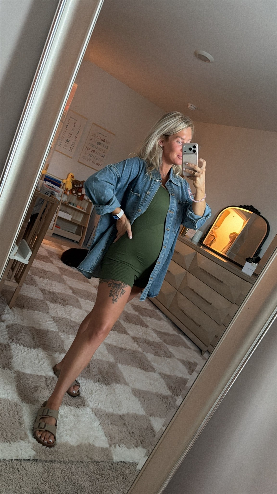 Cute + comfy fall maternity style 🤎 This jumpsuit is such an easy outfit for the season. Simple, flattering, and perfect for an effortless fall look. 

fall maternity outfit, maternity style, fall outfit inspo, maternity jumpsuit, cozy fall style, casual maternity, fall fashion, bump friendly outfit

#LTKmomlife #LTKBump #LTKootd