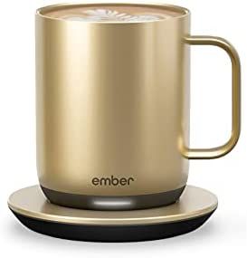 Ember Temperature Control Smart Mug 2, 10 oz, Gold, 1.5-hr Battery Life - App Controlled Heated C... | Amazon (US)