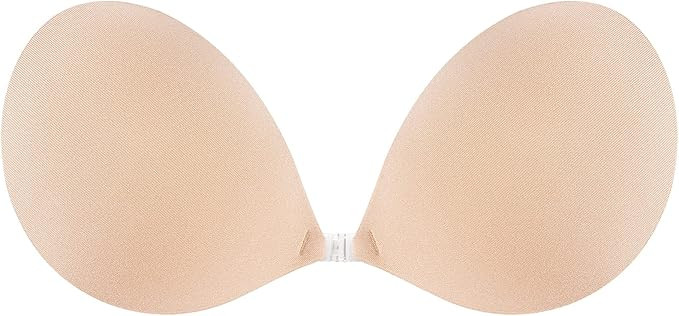 Niidor Strapless Bra Self Sticky Bra for Backless Dress with Silicone Pasties | Amazon (US)
