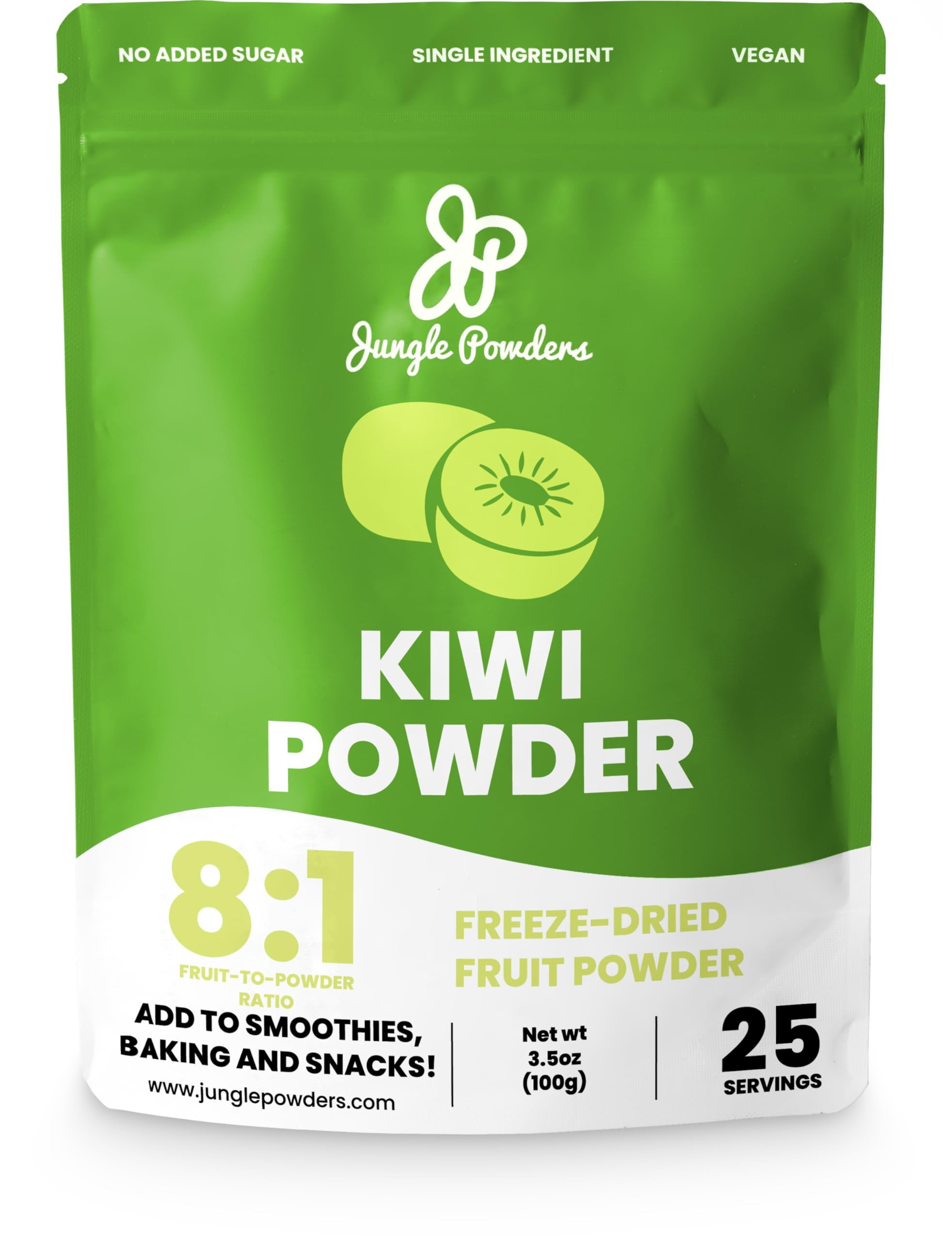Kiwi Fruit Powder 3.5 Ounce Bag Freeze Dried Dried Kiwi Smoothie Whole Fruit Juice Powder For Bak... | Amazon (US)