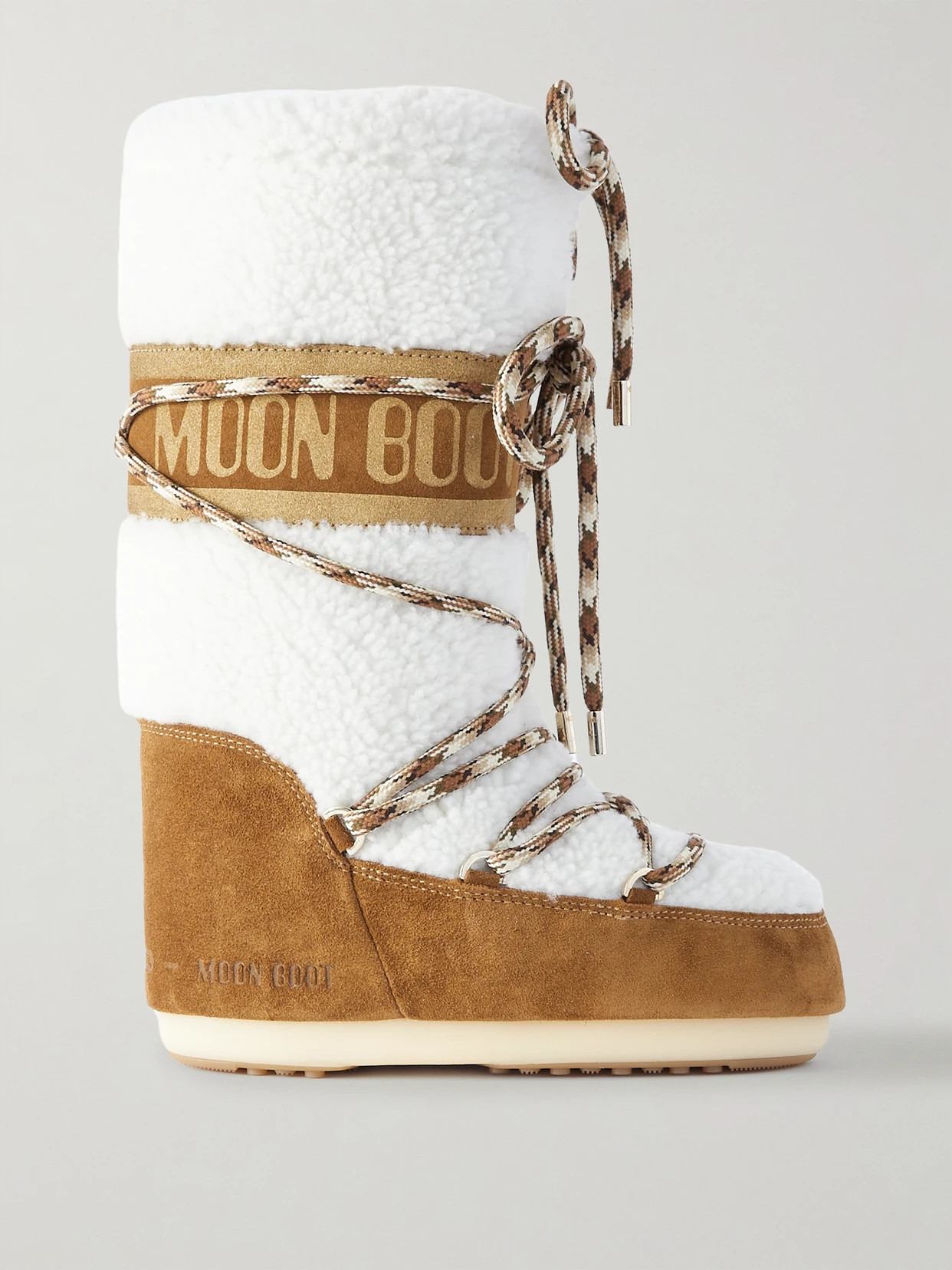 Moon Boot - Lab69 Icon Shearling Snow Boots - Brown | NET-A-PORTER (US)