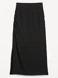 High-Waisted Ruched Maxi Skirt for Women | Old Navy (US)