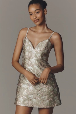 Endless Rose Jacquard Sleeveless Mini Dress | Anthropologie (US)