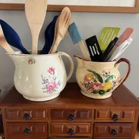 Homer Laughlin Household Institute Ovenware USA Floral Pitcher or  Hand Pained Vintage Made in Ja... | Etsy (US)