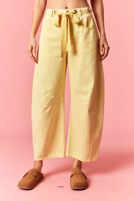 Lemon Drop Barrel Jeans | The Collection Texas