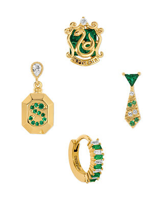 Harry Potter Slytherin House Crystal Earring Set | Macy's