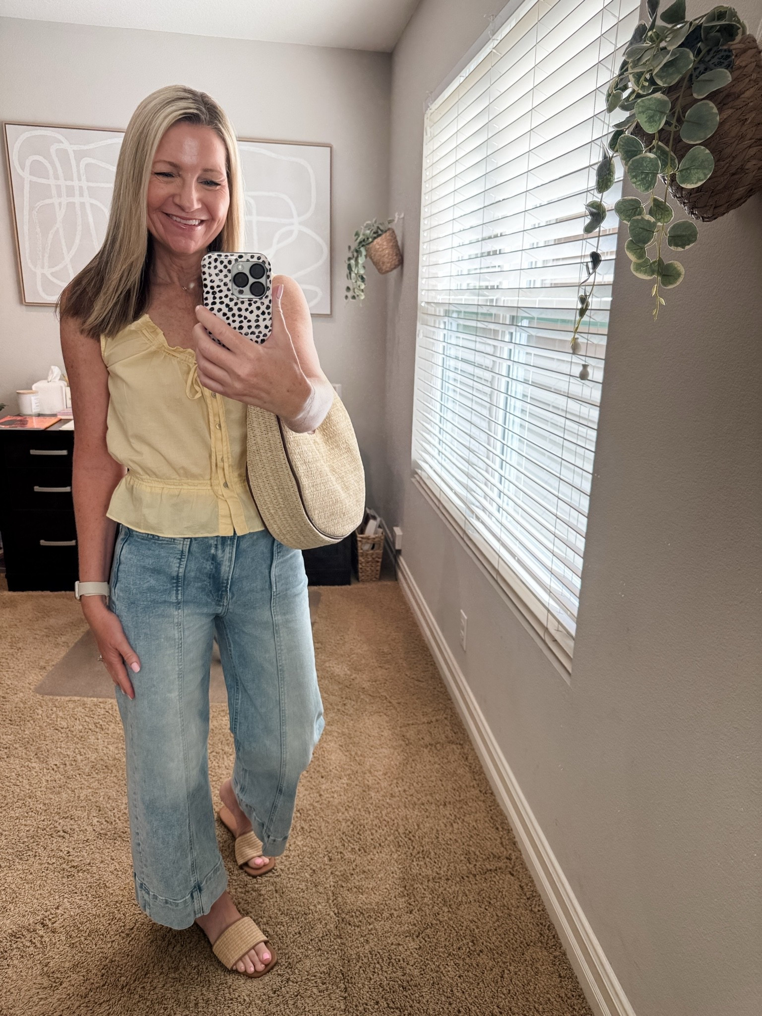 Sunday outfit of the day for work followed by a family grad party. My yellow top is Target and my jeans are Gap. My bag is Old Navy and sandals are Target.

#LTKootd #LTKOver40 #LTKSeasonal