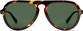 SOJOS Retro Aviator Sunglasses Womens Mens Vintage Plastic Frame Shades Lentes De Sol Para Mujer ... | Amazon (US)