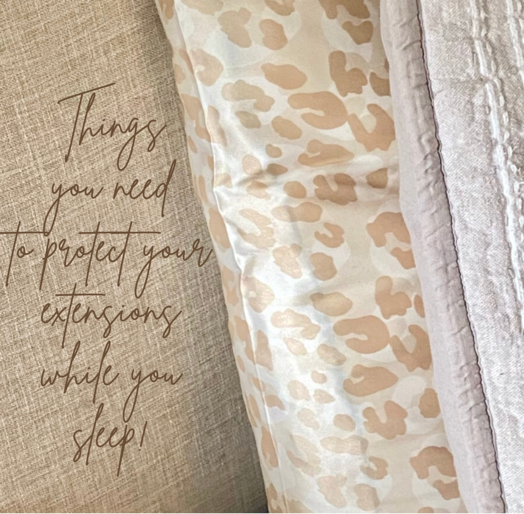 It’s important that you keep your extensions safe, pulled back, and secure while sleeping! Using silk and soft  materials can help prevent your hair from getting tangled, matted, or even broken! 

#LTKbeauty #LTKunder50 #LTKSeasonal