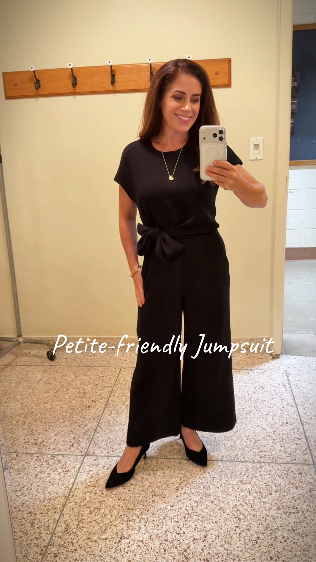 The cozy yet chic jumpsuit I grab again and again for work and travel. This tie-waist style is part of the @Spanx AirEssentials collection. Great inseam for petites. I’m 4’11 and wearing an XS. Helpful hidden design feature allows you to open up the back for easier bathroom trips 😂

Travel outfit | petite-friendly jumpsuit | business casual workwear

#LTKOver40 #LTKPetite #LTKTravel