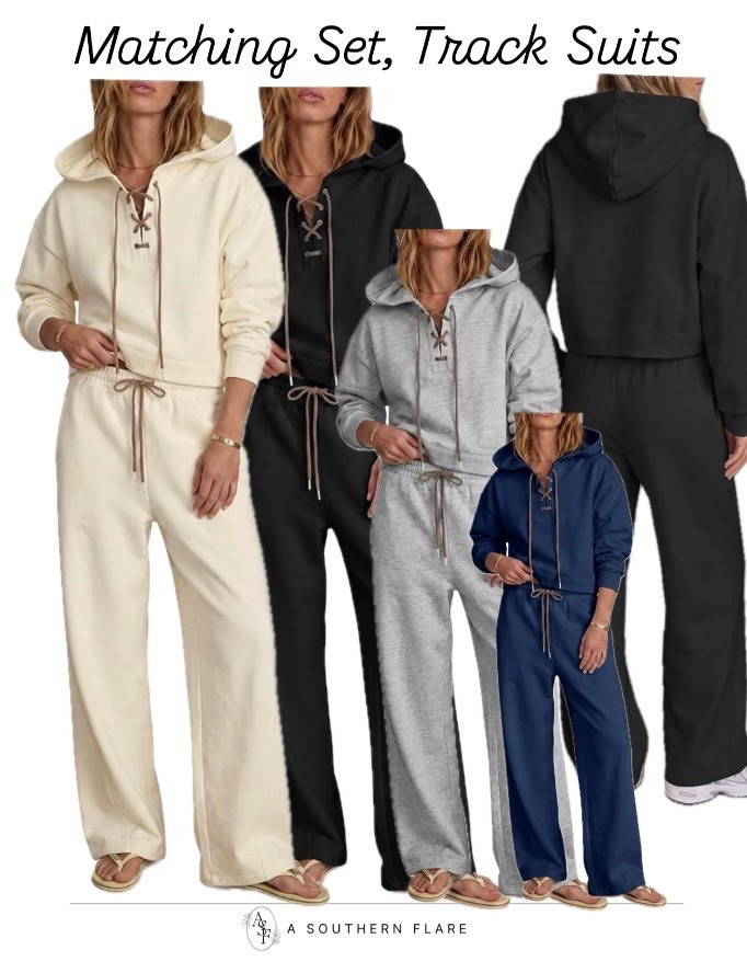 New arrivals! Elevate your wardrobe with these comfy and stylish track suits. Perfect for lounging or running errands. #TrackSuits #StayCozy