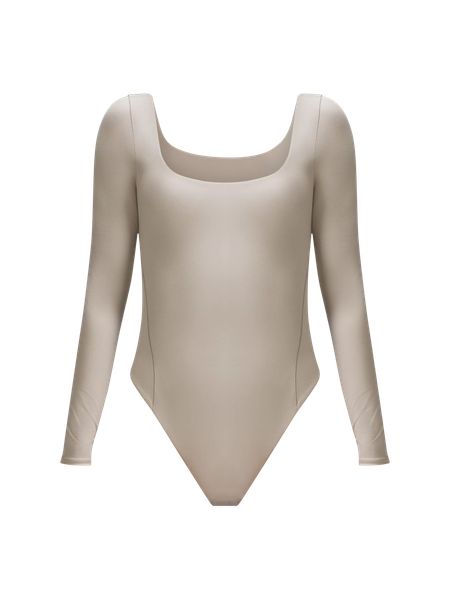Wundermost Ultra-Soft Nulu Square-Neck Long-Sleeve Bodysuit | Lululemon (US)