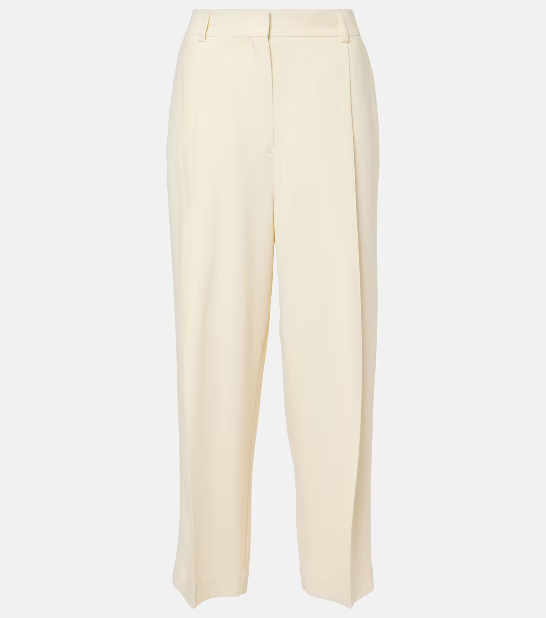 Pleated low-rise straight pants | Mytheresa (US/CA)