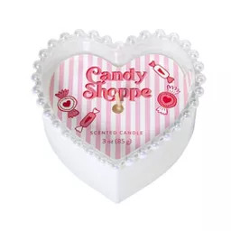 3oz Glass Heart Candles Candy Shoppe - Bullseye's Playground™ | Target