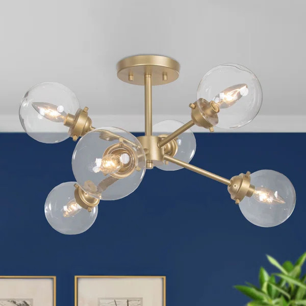 Hinojo 6 - Light Sputnik Sphere Chandelier | Wayfair North America