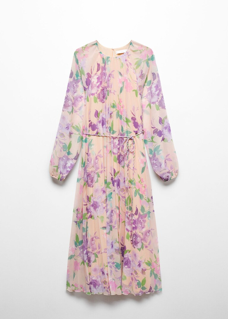 Asymmetric bow dress -  Women | Mango United Kingdom | MANGO (UK)