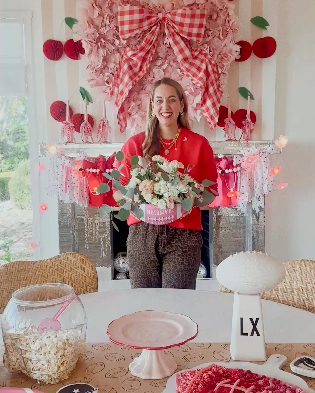 Glamming up the Super Bowl — girly style 💞🏈✨ Because football can still be pink.

#LTKValentine #LTKHome #LTKmomlife