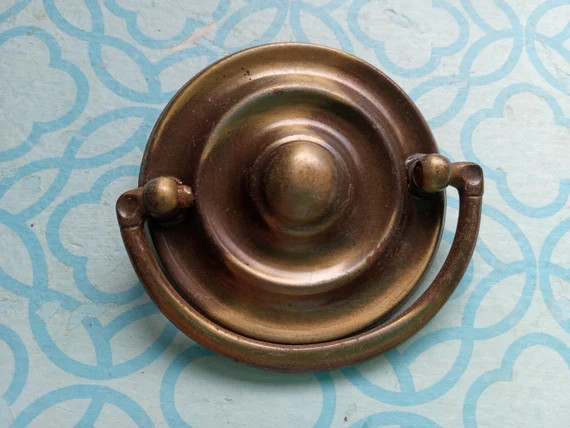 ROUND HEPPLEWHITE PULL Antique 1920's Hardware2 in or 2 - Etsy | Etsy (US)