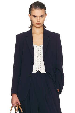 Ralph Lauren Collection Marcy Blazer in Navy | FWRD 