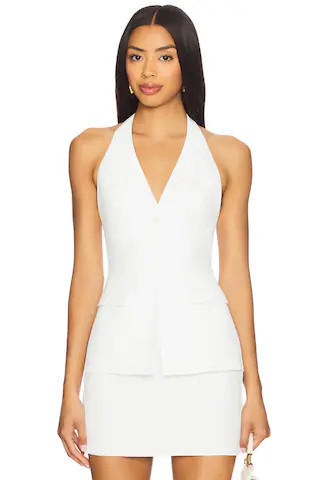 Natalyna Vest in White | Revolve Clothing (Global)