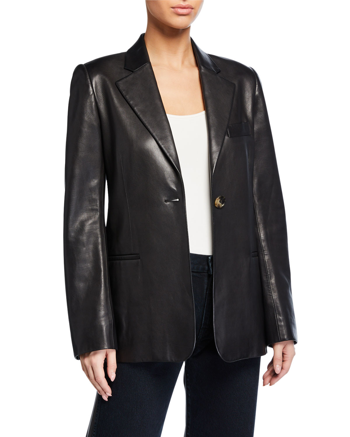 Vera Leather Blazer | Neiman Marcus
