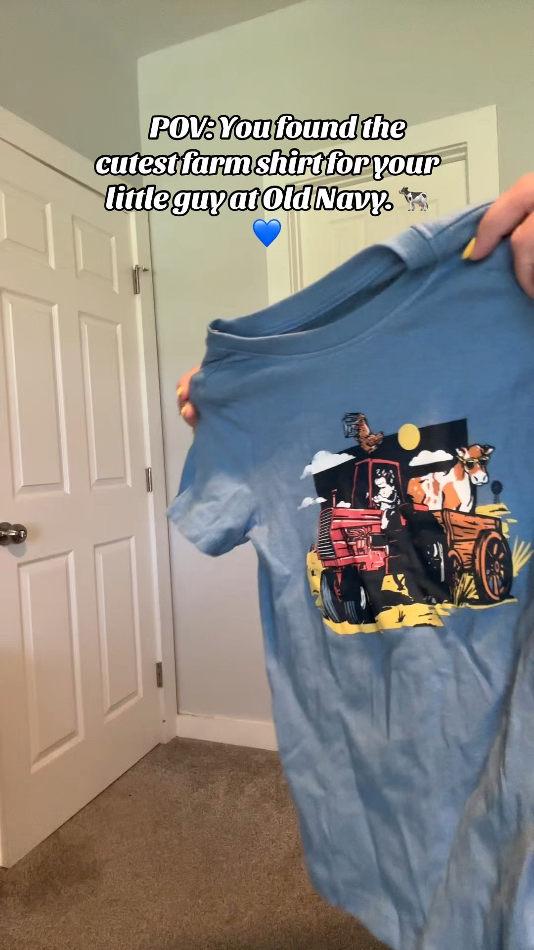 The cutest farm and tractor shirt for my tractor- and farm-loving toddler! 🚜🐄💚 I couldn’t pass this one up—it was made for my little guy. Anyone else have a toddler who’s obsessed with tractors? 🤎 #OldNavyFinds #ToddlerStyle #FarmToddler #TractorLover #ToddlerBoy

#LTKBaby