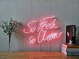 So Fresh So Clean Custom Dimmable LED Neon Signs for Wall Decor (Customization Options: Color, Size, | Amazon (US)