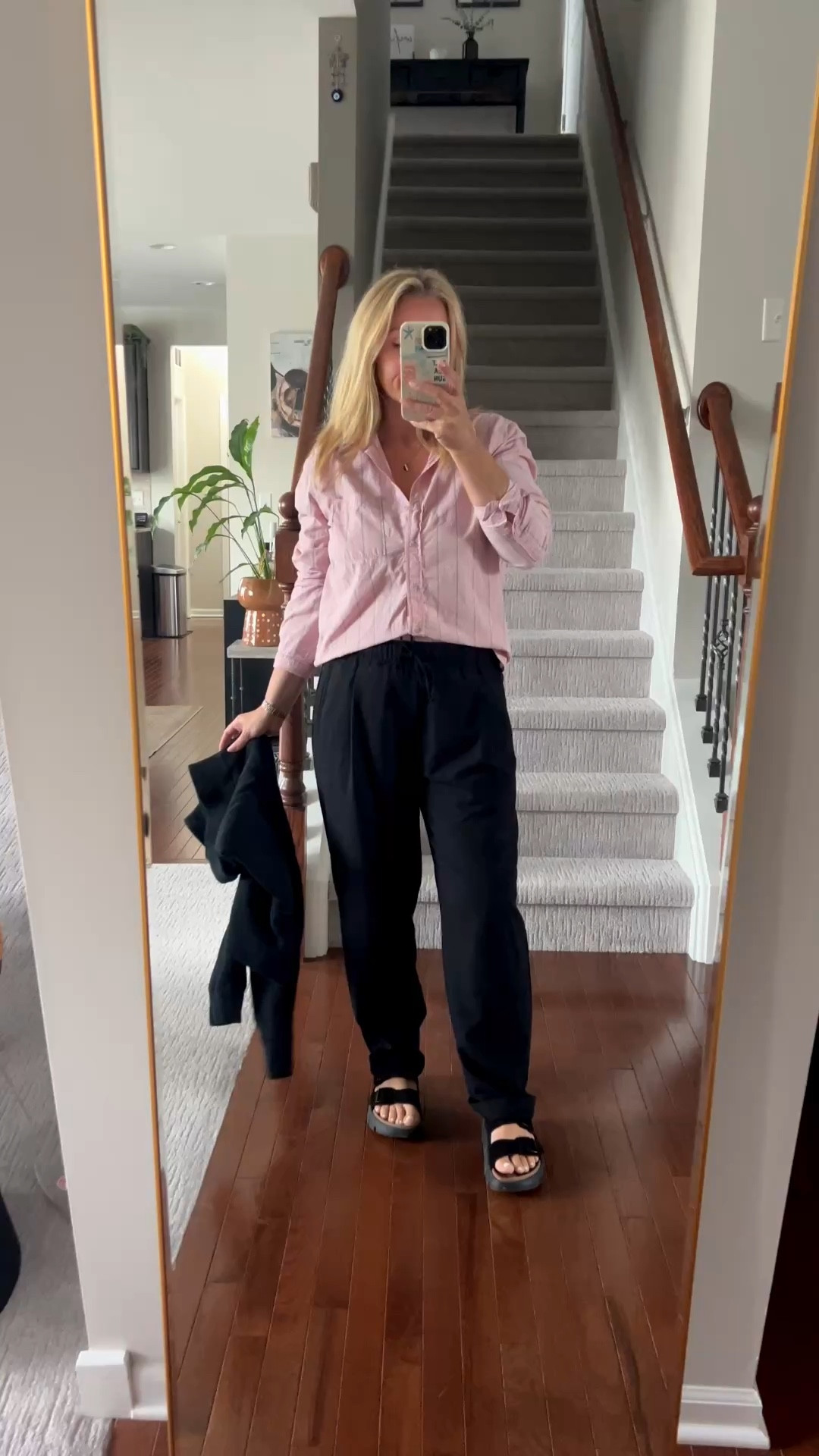 Size down in pants but super comfortable!! 

#LTKstorytime #LTKmomlife #LTKgrwm
