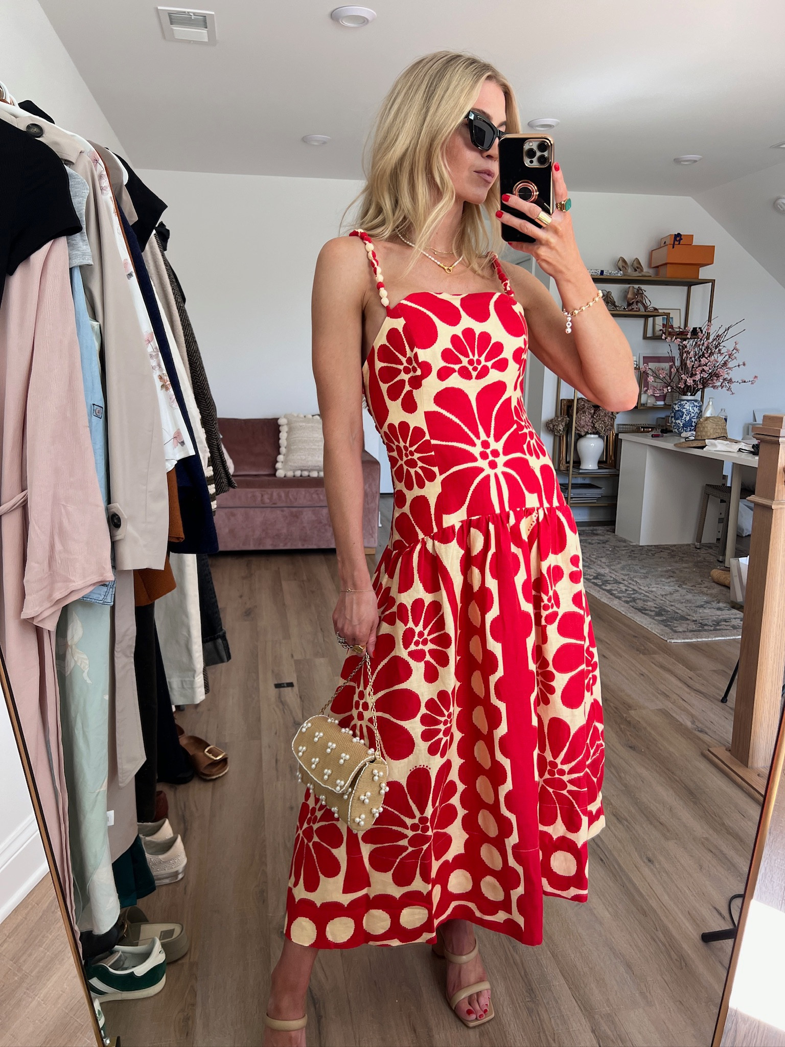 Palermo Red Midi Dress curated on LTK