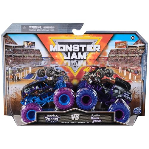Monster Jam, Official Son Uva Digger Vs. Mohawk Warrior Die-Cast Monster Trucks, 1:64 Scale, Kids Toys for Boys Ages 3 and up | Amazon (US)