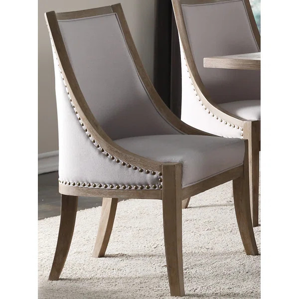 Bodie Linen Side Chair in Taupe | Wayfair North America