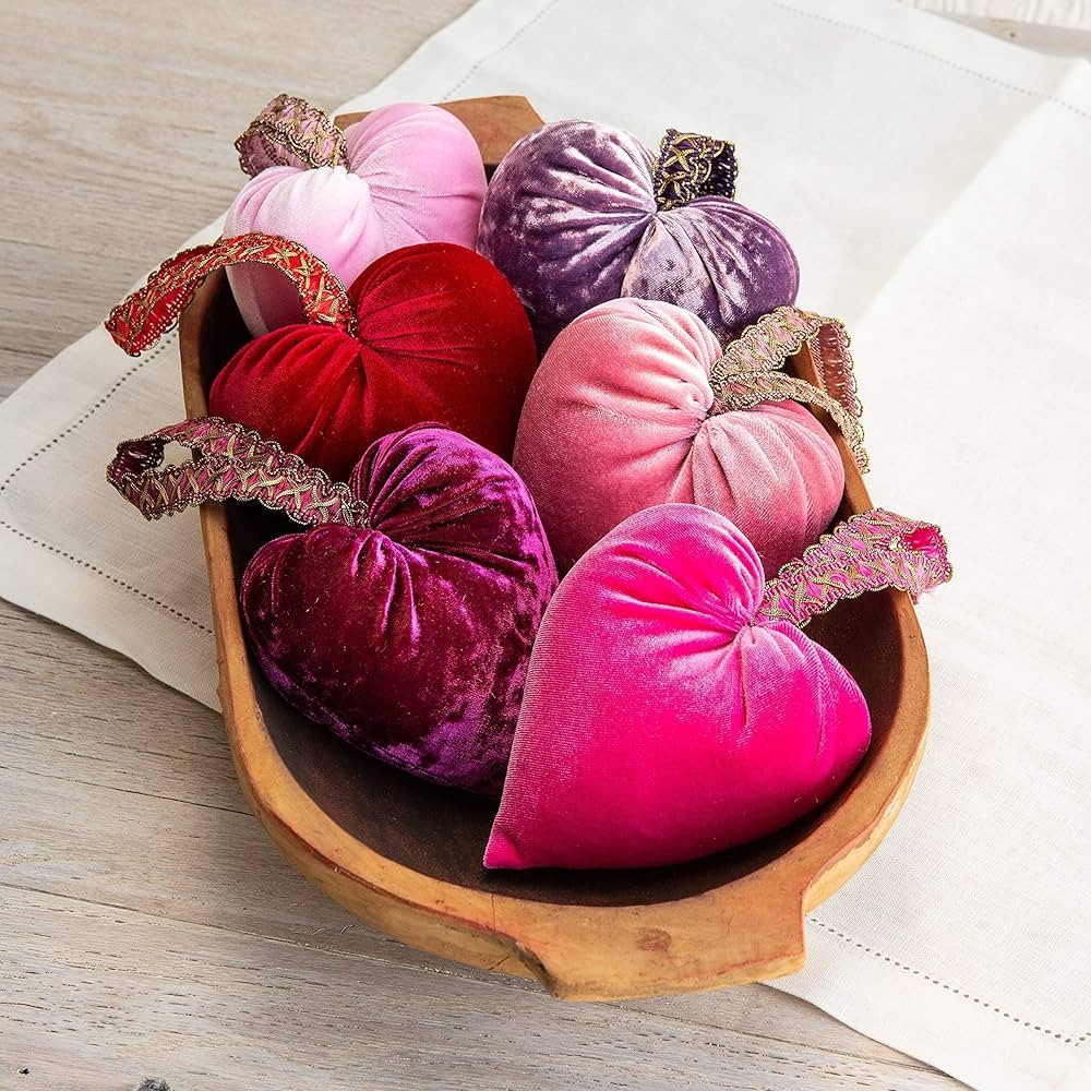 Create Your Own Set of Handmade Velvet Hearts, Valentine's Day Decor, Mother's Day Gifts, Gift fo... | Amazon (US)