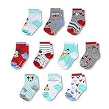 ABG Accessories Baby Girls & Boys Minnie 10-Pack Infant Sock, Mickey Mouse-Multicolor, 0-6 Months | Amazon (US)