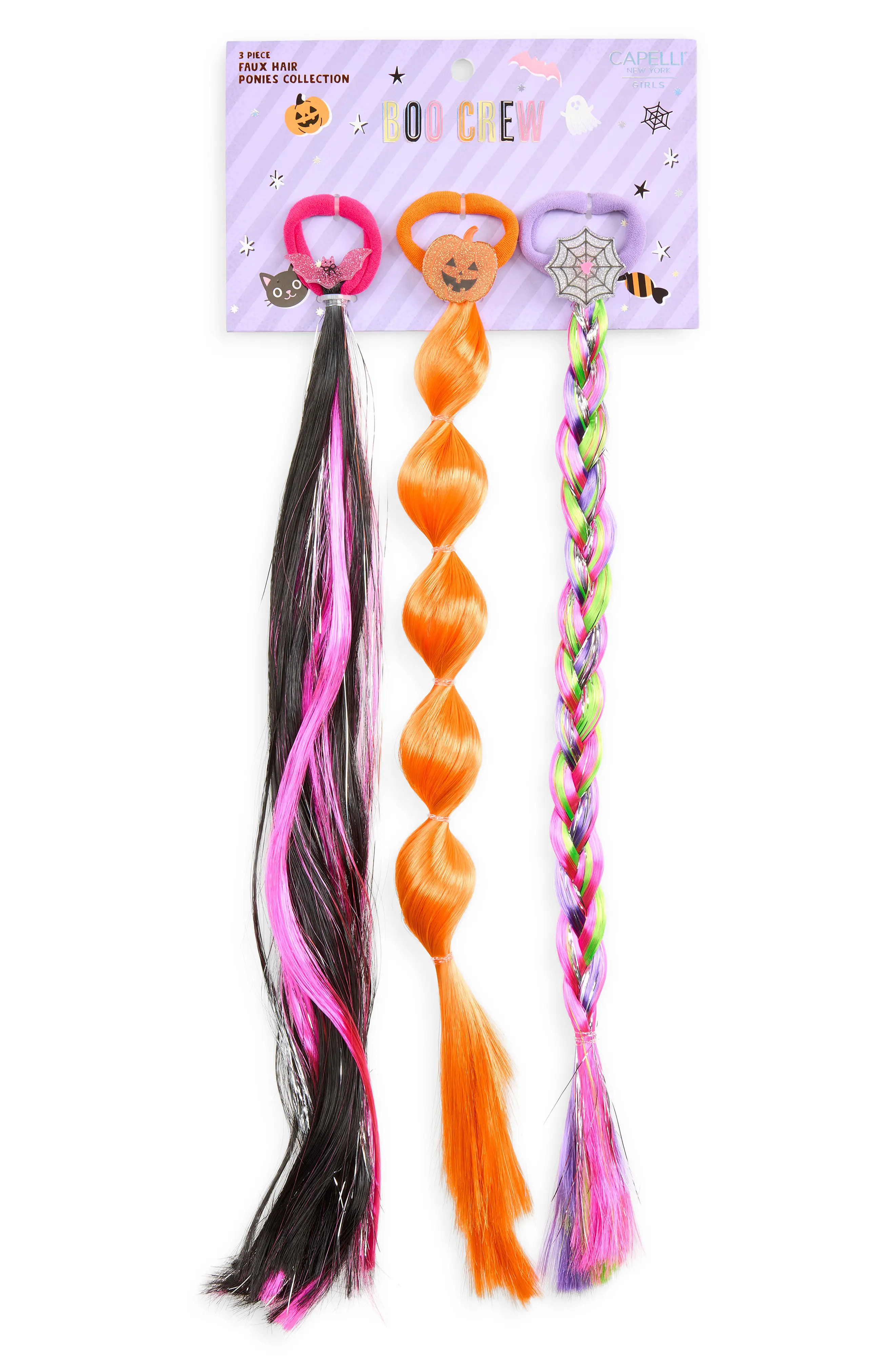 Capelli New York Kids' 3-Piece Halloween Faux Hair Ponies Set | Nordstrom | Nordstrom