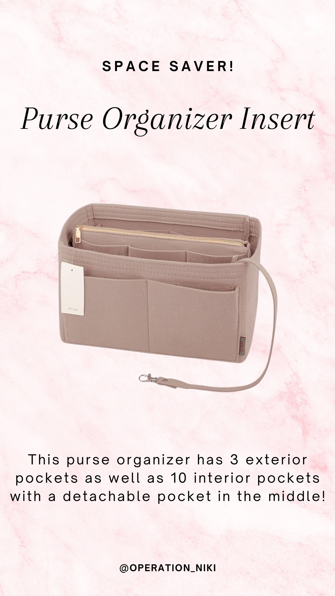 A space saver and purse organizer insert are total lifesavers! ✨ Keeps everything in its place and makes finding what I need so much easier. No more digging around for my keys or lipstick—everything’s organized and accessible! 👜💖 Follow for more @OPERATION_NIKI on IG, TikTok, & Facebook sahm, amazon finds, home essentials, beauty closet, mom bag, organized home, mom purse, cleaning must haves, cleaning tips, organization, travel bag, bedroom clean, cleaning, organization, cleaning tools, house clean, odors, house spray, spring beauty, self care, vacation, mom bag, travel essentials, mom hacks, travel bag

#LTKTravel #LTKItBag #LTKStyleTip