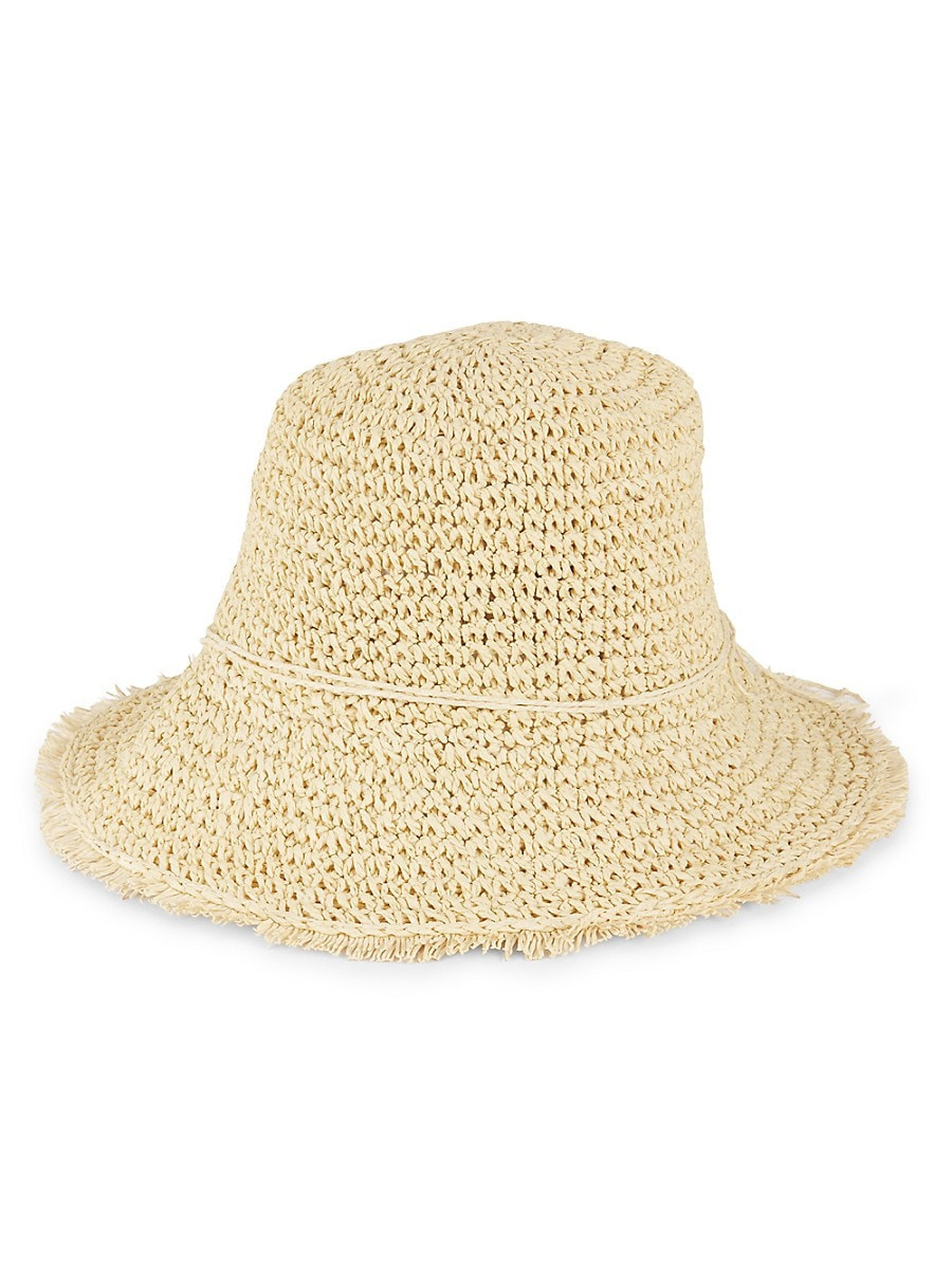 Hat Attack Women's Straw Bucket Hat - Natural | Saks Fifth Avenue OFF 5TH