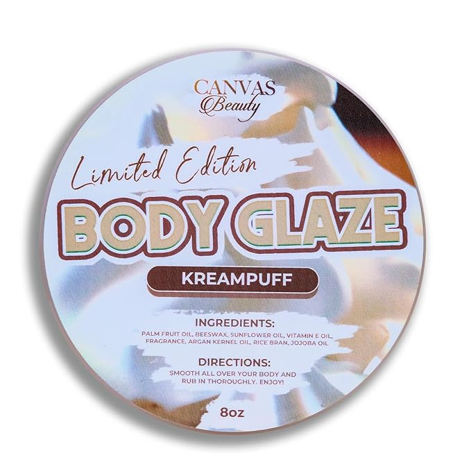 Canvas Beauty Body Glaze, Kreampuff - Moisturizing Non-Greasy Body Butter for Women With Beeswax,... | Amazon (US)