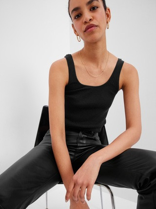 Cropped Skinny Rib Sweater Tank Top | Gap (US)