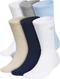 adidas Originals Unisex Trefoil 2.0 Crew Socks - 6 Pack | DICK'S Sporting Goods
