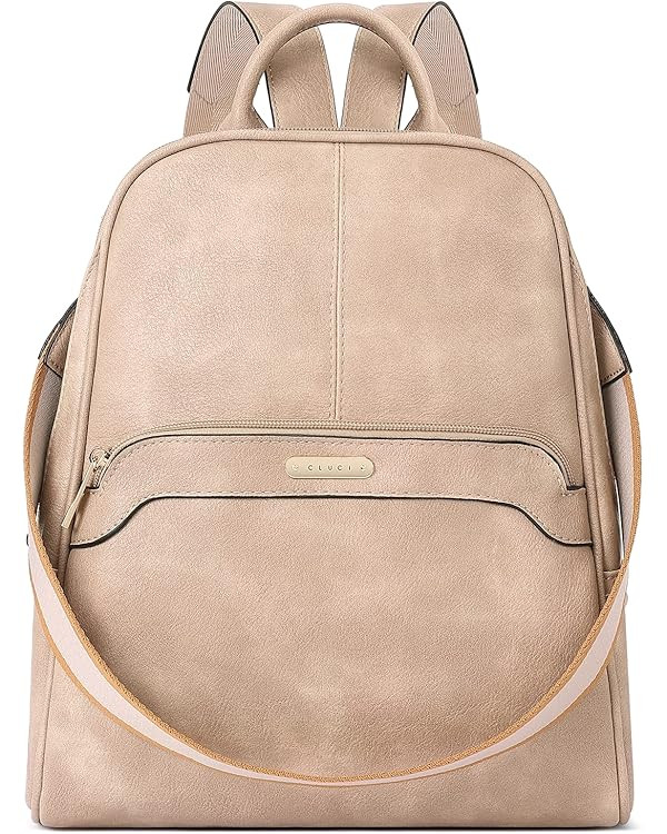 CLUCI Womens Backpack Purse Leather Convertible Bookbag Purses Travel Ladies Designer Daypack Sho... | Amazon (US)