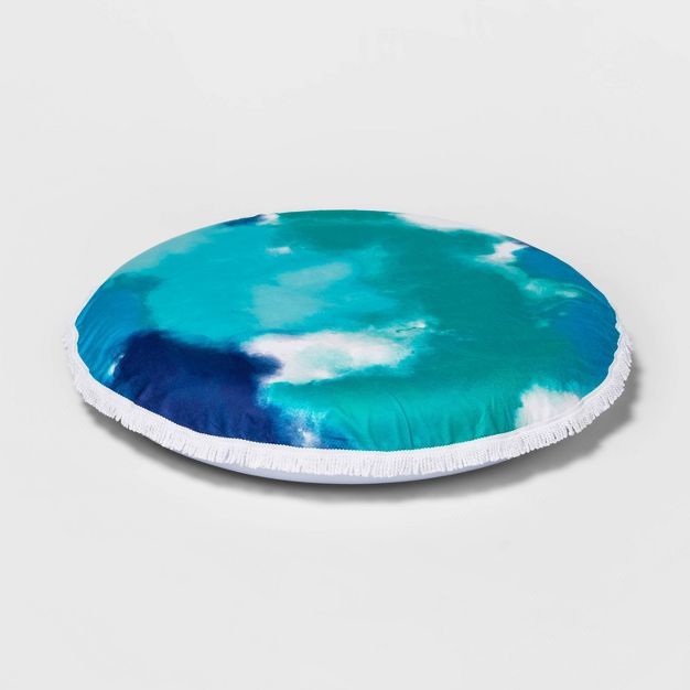 Towel Top Pool Float Blue Tie-Dye - Sun Squad&#8482; | Target