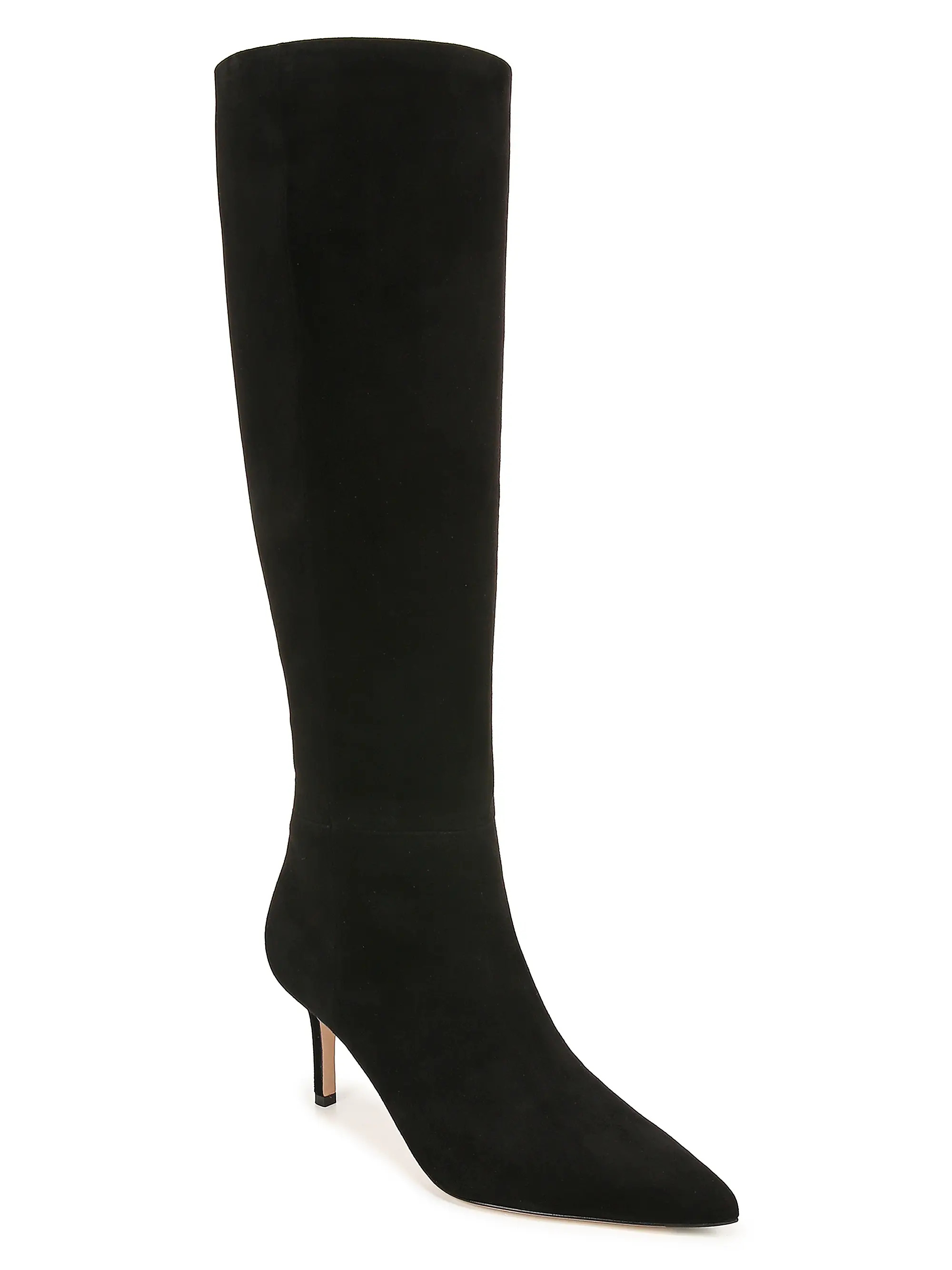 Veronica Beard Lisa 70MM Tall-Shaft Wide-Calf Suede Boots | Saks Fifth Avenue | Saks Fifth Avenue