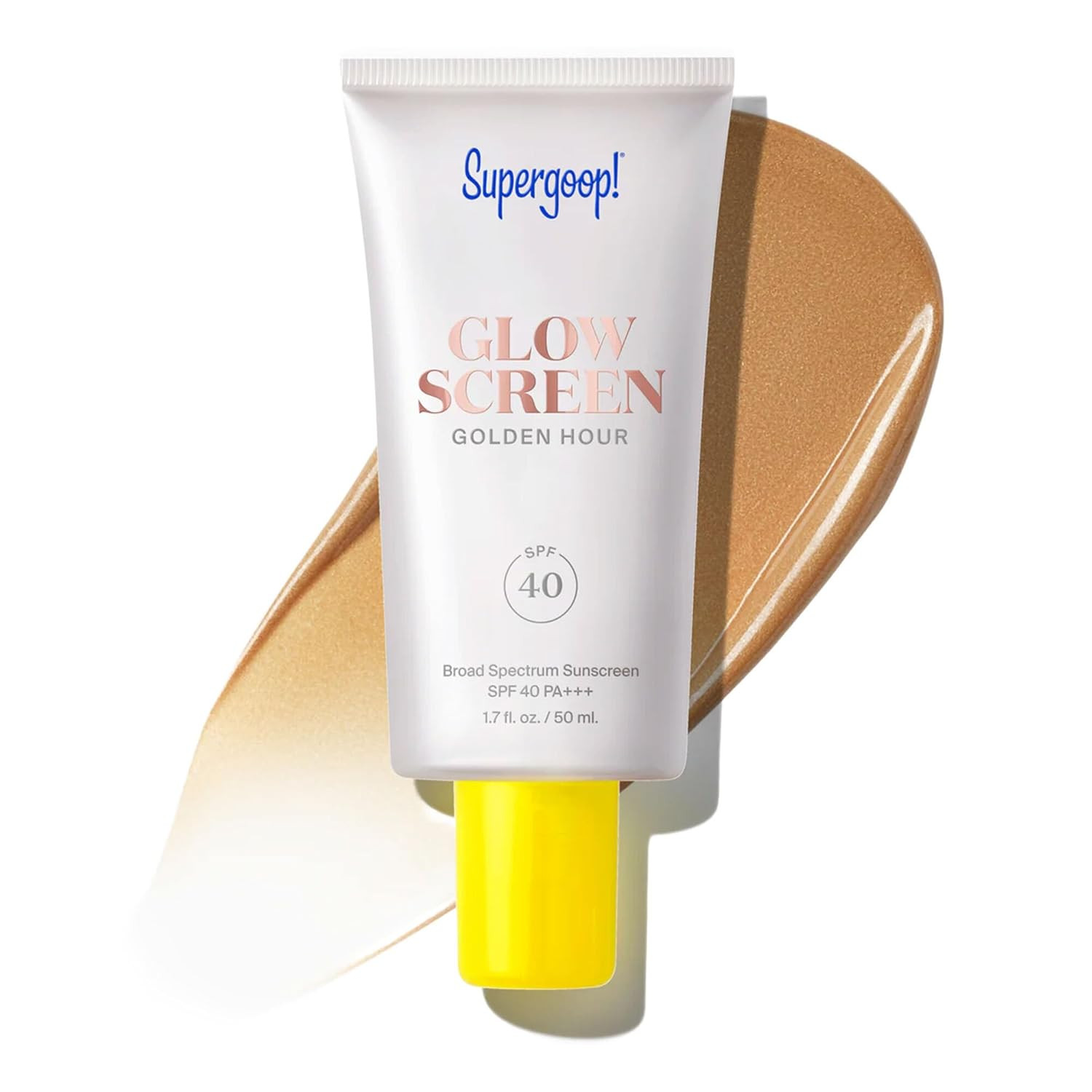 Supergoop! Glowscreen SPF 40 - Glowy Primer + Broad Spectrum Tinted Sunscreen - Helps Filter Blue... | Amazon (US)