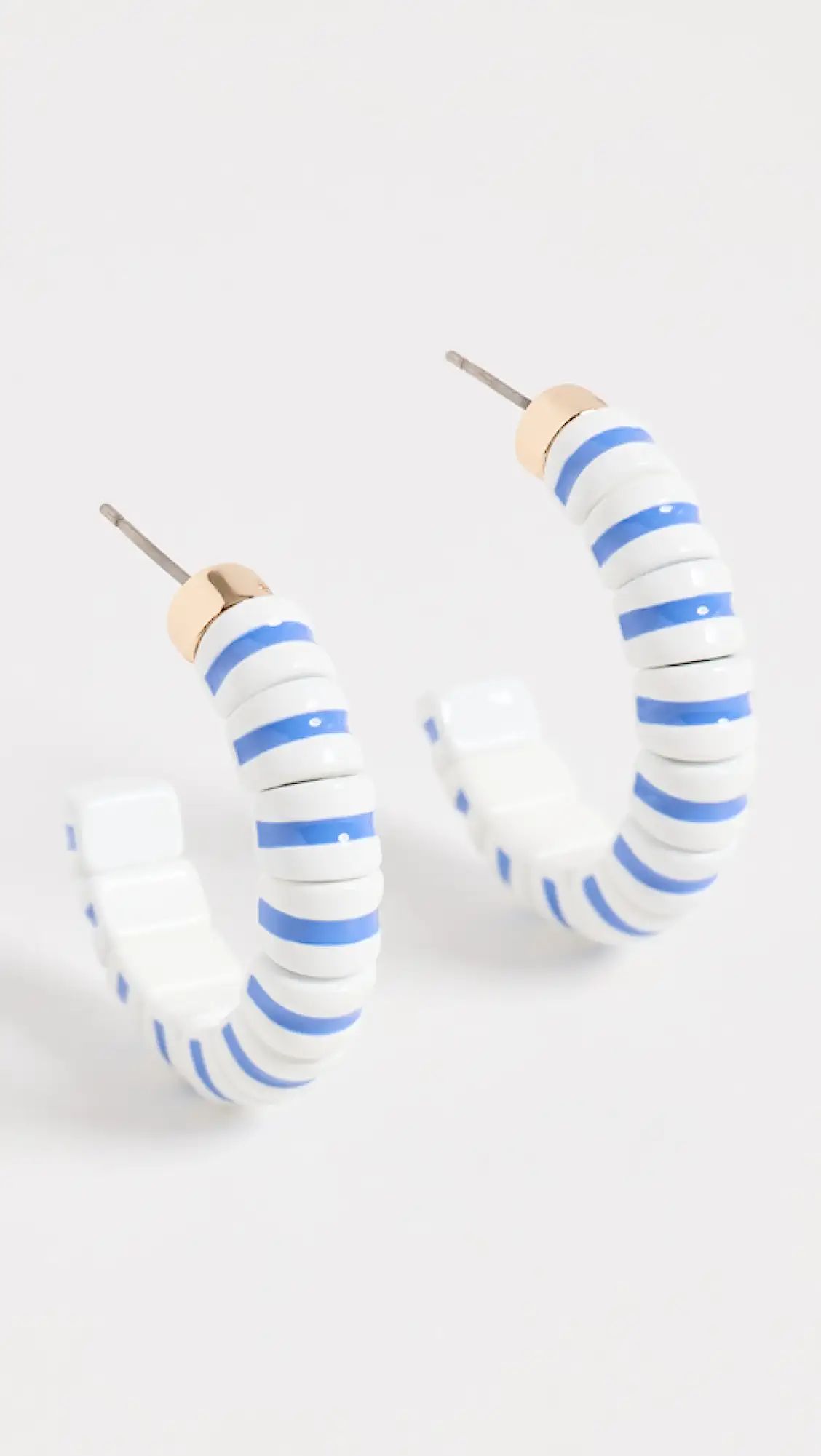 Pajama Stripes Chubby Hoops | Shopbop