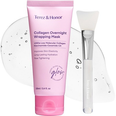 Terez & Honor Collagen Overnight Wrapping Peel Off Mask Korean Skincare - 3.4 fl oz - for All Skin Types, Unscented, Dermatologist Tested | Target