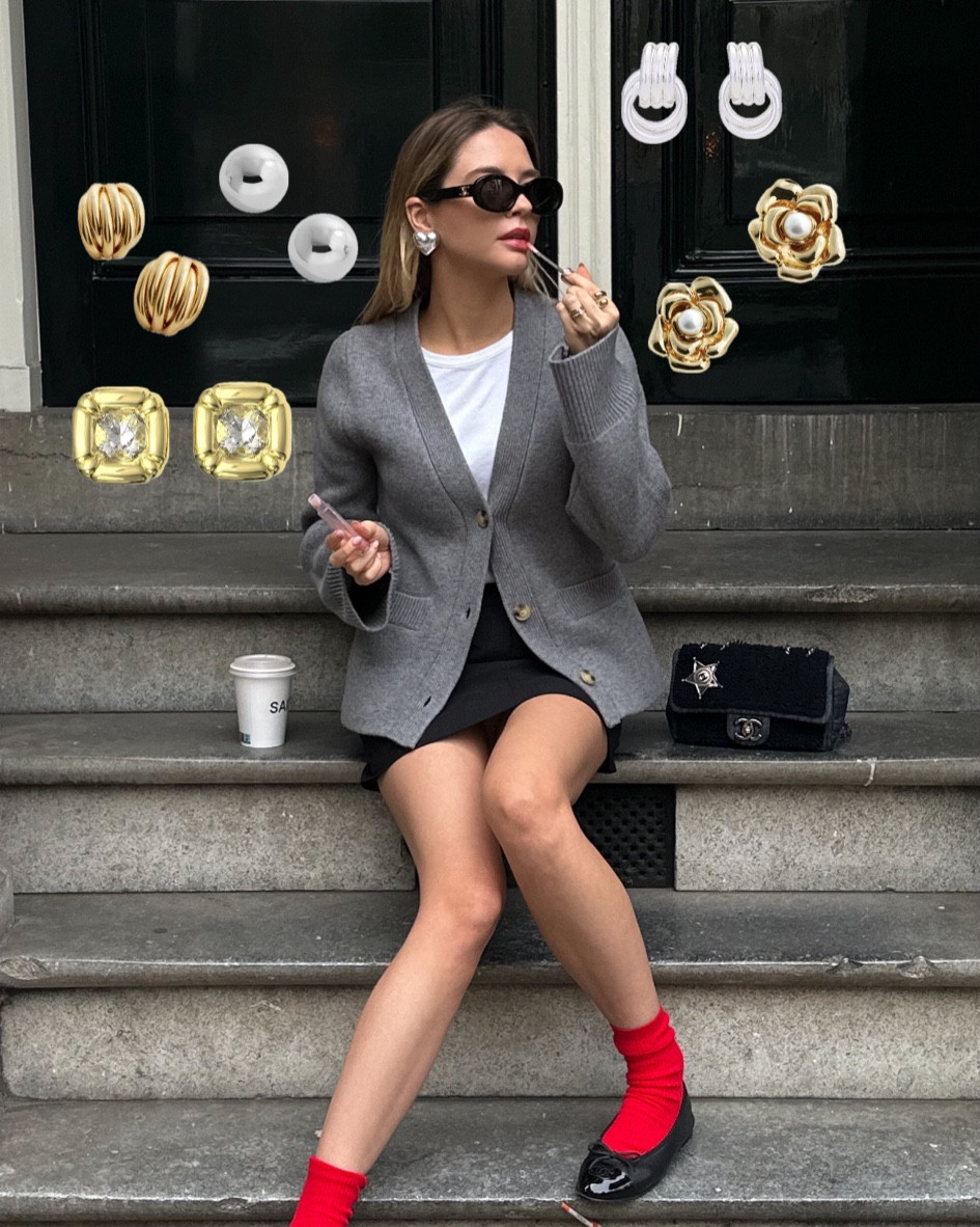 chunky gold and silver earrings 

#LTKGiftGuide #LTKstyletip #LTKeurope