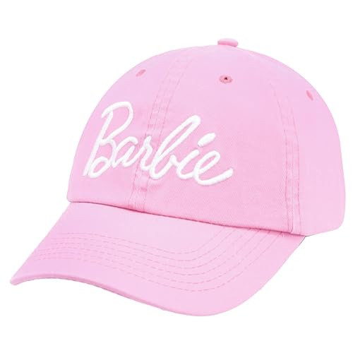 Barbie Baseball Cap for Women – Soft Cotton Womens Cap with Curved Brim – Adjustable Snapback Hot Pink Baseball Cap | Amazon (US)