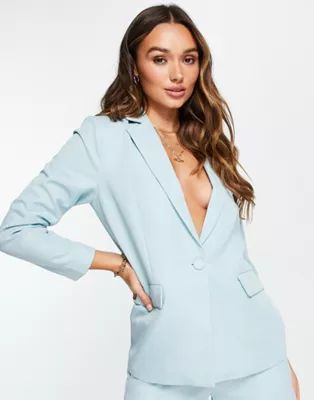 Y.A.S tailored blazer in pale blue - part of a set | ASOS (Global)