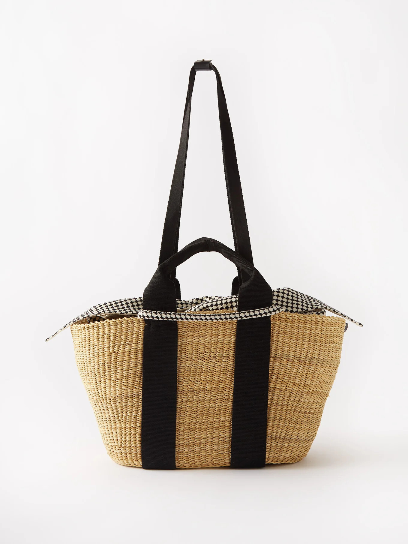 George canvas-trim woven basket bag | Muuñ | Matches (UK)