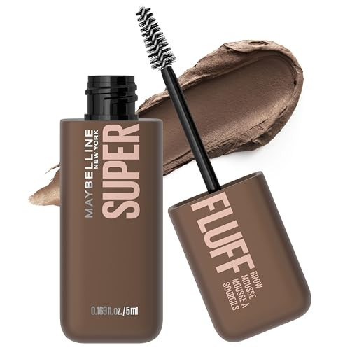 Maybelline Superfluff Volumizing Brow Mousse, All Day Tinted Brow Gel For Soft Full Brows, Medium Brown, 1 Count | Amazon (US)